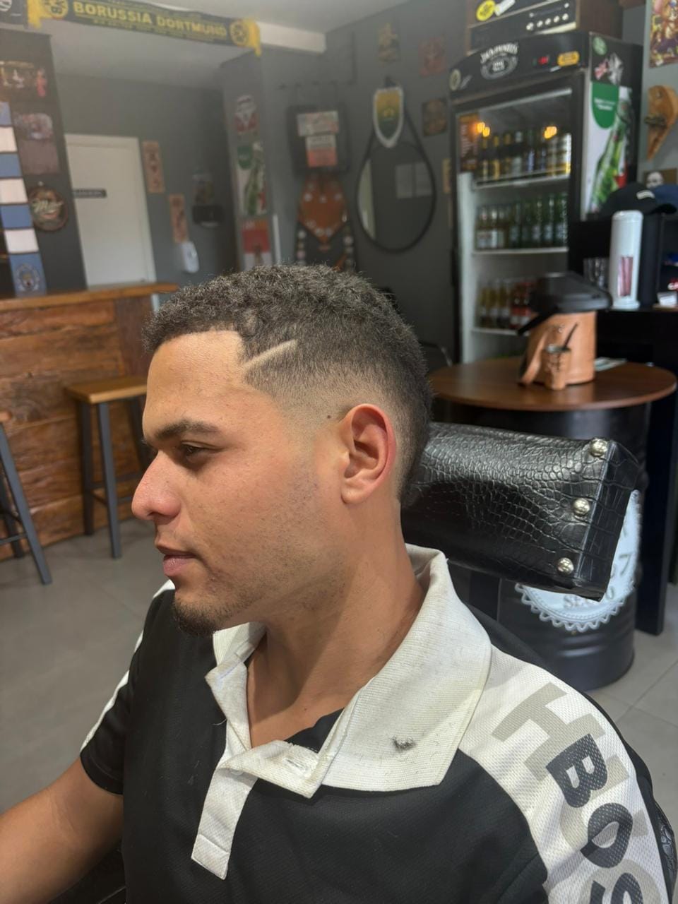 Cliente com corte finalizado